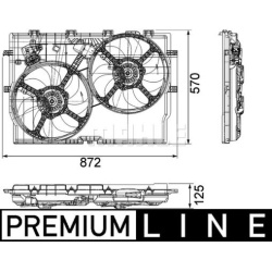 ventiliatorius, radiatoriaus BEHR *** PREMIUM LINE ***
                                MAHLE                                 