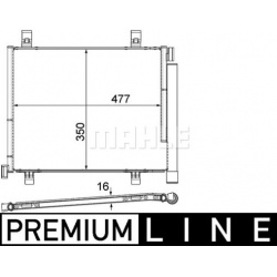 kondensatorius, oro kondicionierius BEHR *** PREMIUM LINE ***
                                MAHLE                          