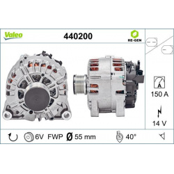 Kintamosios srovės generatorius VALEO RE-GEN REMANUFACTURED
440200, VALEO, 4