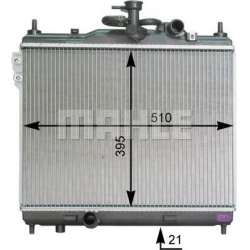 Aušinimo radiatorius
                                MAHLE                                CR 1279 000P, MAHLE, CR1279000P, a