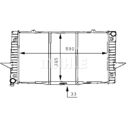 Aušinimo radiatorius
                                MAHLE                                                CR 165 000S, MAHLE