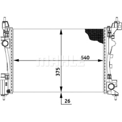 Aušinimo radiatorius
                                MAHLE                                                CR 773 000P, MAHLE