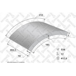 stabdžių antdėklo rinkinys, būgninis stabdys
                                STELLOX                                     