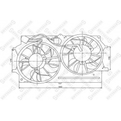 ventiliatorius, radiatoriaus
                                STELLOX                                29-99359-SX, STELLOX, 29-