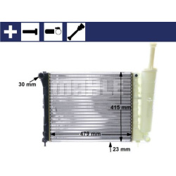 Aušinimo radiatorius
MAHLE CR 1859 000S, MAHL