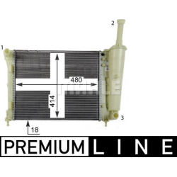 Aušinimo radiatorius
                                MAHLE                                                CR 1859 000P, MAHL