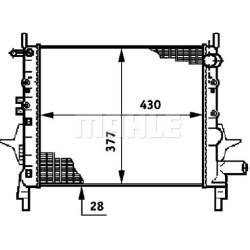 Aušinimo radiatorius
                                MAHLE                                                CR 614 000P, MAHLE