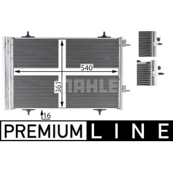 kondensatorius, oro kondicionierius BEHR *** PREMIUM LINE ***
                                MAHLE                          