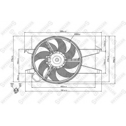 ventiliatorius, radiatoriaus
                                STELLOX                                29-99403-SX, STELLOX, 29-
