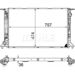Aušinimo radiatorius
                                MAHLE                                                CR 1133 000S, MAHL