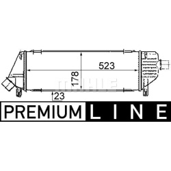 tarpinis suslėgto oro aušintuvas, kompresorius BEHR *** PREMIUM LINE ***
                                MAHLE             