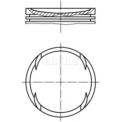 stūmoklis
                                MAHLE                                                030 89 13, MAHLE, 0308913, au