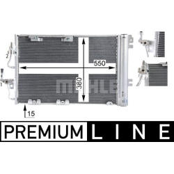 kondensatorius, oro kondicionierius BEHR *** PREMIUM LINE ***
                                MAHLE                          