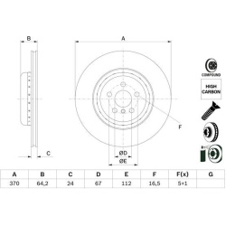 stabdžių diskas (1vnt)
                                BOSCH                                                0986479G99, BOS