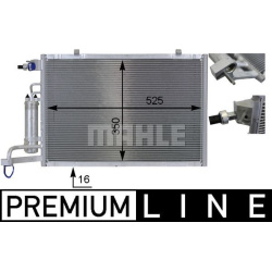 kondensatorius, oro kondicionierius BEHR *** PREMIUM LINE ***
                                MAHLE                          