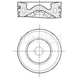 stūmoklis
                                MAHLE                                                013 PI 00155 000, MAHLE, 013P