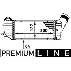 tarpinis suslėgto oro aušintuvas, kompresorius BEHR *** PREMIUM LINE ***
                                MAHLE             