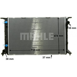 Aušinimo radiatorius
                                MAHLE                                CR 1133 000P, MAHLE, CR1133000P, a