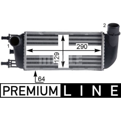 tarpinis suslėgto oro aušintuvas, kompresorius BEHR *** PREMIUM LINE ***
                                MAHLE             