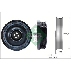 skriemulys, alkūninis velenas
                                INA                                544 0137 10, INA, 544013710
