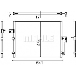 kondensatorius, oro kondicionierius BEHR
MAHLE AC 643 000S, MA