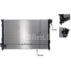 Aušinimo radiatorius
                                MAHLE                                                CR 983 000S, MAHLE