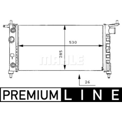 Aušinimo radiatorius
                                MAHLE                                                CR 269 000P, MAHLE