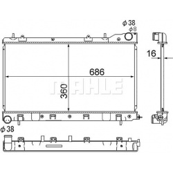Aušinimo radiatorius
                                MAHLE                                                CR 1875 000S, MAHL