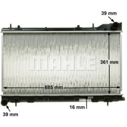 Aušinimo radiatorius
                                MAHLE                                CR 1875 000S, MAHLE, CR1875000S, a