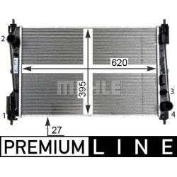 Aušinimo radiatorius
                                MAHLE                                                CR 1111 000P, MAHL