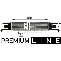 tarpinis suslėgto oro aušintuvas, kompresorius BEHR *** PREMIUM LINE ***
                                MAHLE             