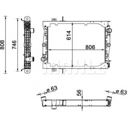 Aušinimo radiatorius
                                MAHLE                                                CR 1549 000S, MAHL