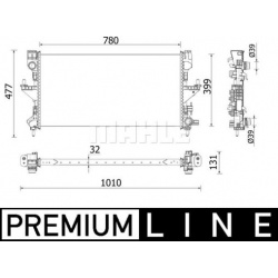 Aušinimo radiatorius
                                MAHLE                                                CR 932 000P, MAHLE