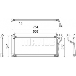 kondensatorius, oro kondicionierius BEHR
                                MAHLE                                               
