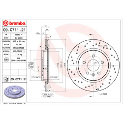stabdžių diskas (1vnt) PRIME LINE - UV Coated
BREMBO