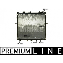 Aušinimo radiatorius
                                MAHLE                                                CR 1325 000P, MAHL