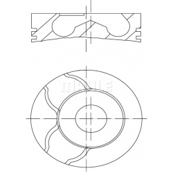 stūmoklis
                                MAHLE                                                022 21 01, MAHLE, 0222101, au