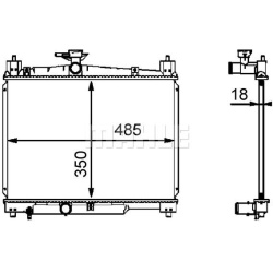 Aušinimo radiatorius
MAHLE CR 539 000S, MAHLE