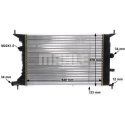 Aušinimo radiatorius
                                MAHLE                                CR 636 000S, MAHLE, CR636000S, aut
