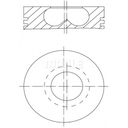 stūmoklis
                                MAHLE                                                081 PI 00123 000, MAHLE, 081P