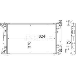 Aušinimo radiatorius
                                MAHLE                                                CR 1530 000S, MAHL