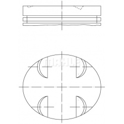 stūmoklis
                                MAHLE                                                083 09 01, MAHLE, 0830901, au