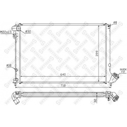 Aušinimo radiatorius
STELLOX 10-26144-SX, STE