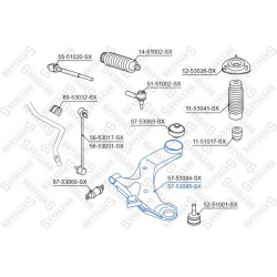 pakabos svirtis
                                STELLOX                                                57-53085-SX, STELLOX, 