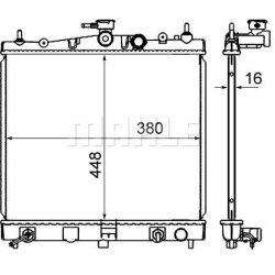 Aušinimo radiatorius
MAHLE CR 839 000S, MAHLE