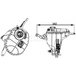 išsiplėtimo bakelis, aušinimo skystis BEHR
                                MAHLE                                          