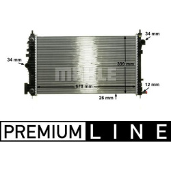Aušinimo radiatorius
                                MAHLE                                                CR 1101 000P, MAHL