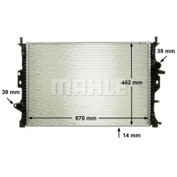 Aušinimo radiatorius
                                MAHLE                                CR 906 000P, MAHLE, CR906000P, aut