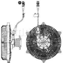 sankaba, radiatoriaus ventiliatorius BEHR *** PREMIUM LINE ***
                                MAHLE                         