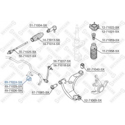 stabilizatoriaus įvorė
                                STELLOX                                89-71024-SX, STELLOX, 89-7102